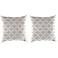 Fulton Sand 18" Square Outdoor Toss Pillow Set of 2