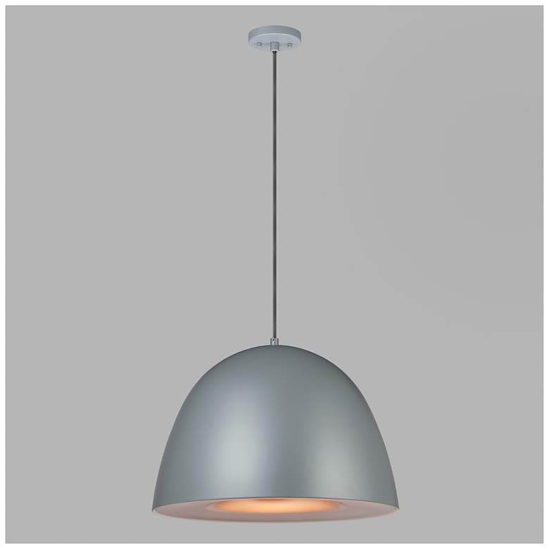 Image 2 Fungo 24" LED Pendant - Dark Gray / Coffee more views