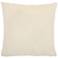Fur Ivory Dot Foil 22" Square Decorative Throw Pillow