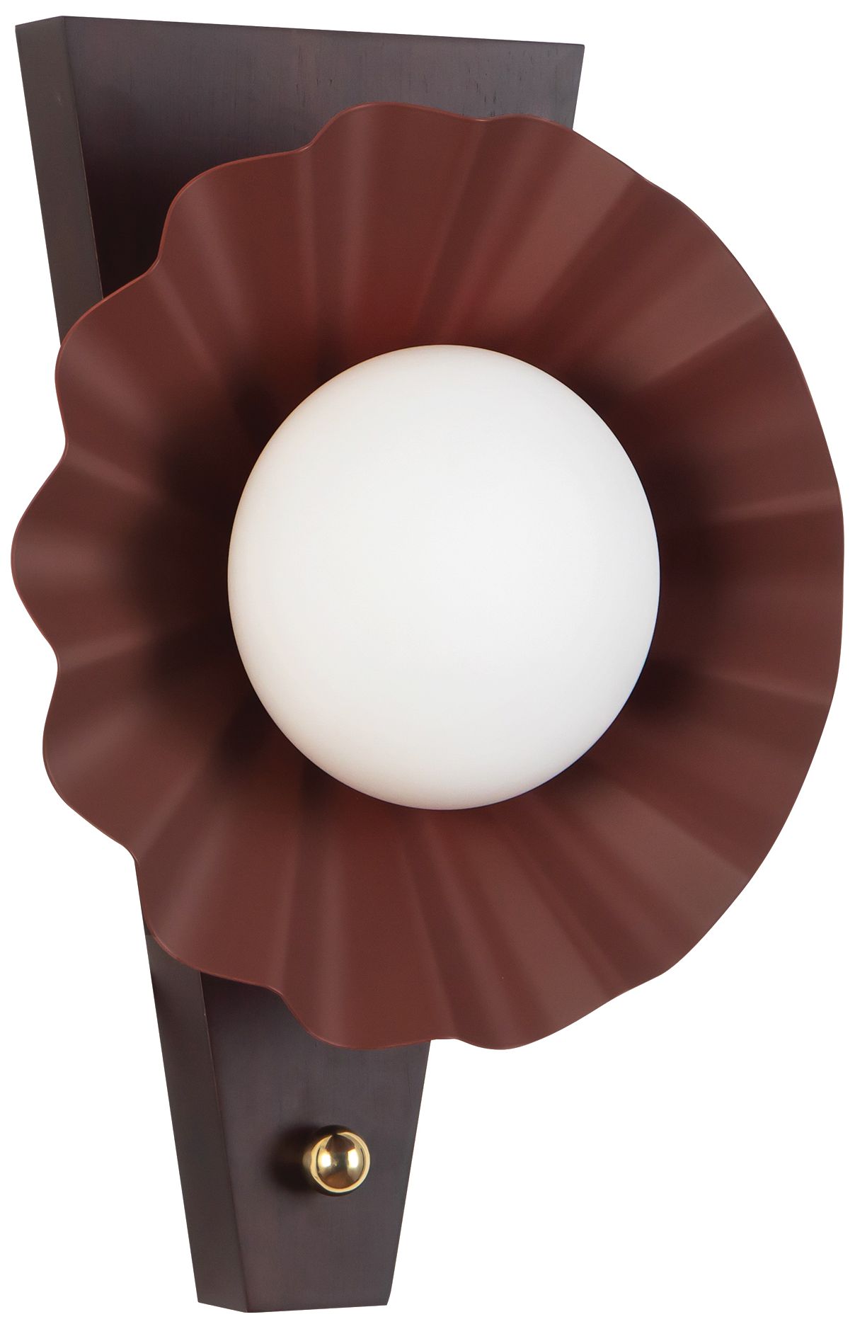 Image 3 Furrow 12-in Burgundy Wall Sconce more views