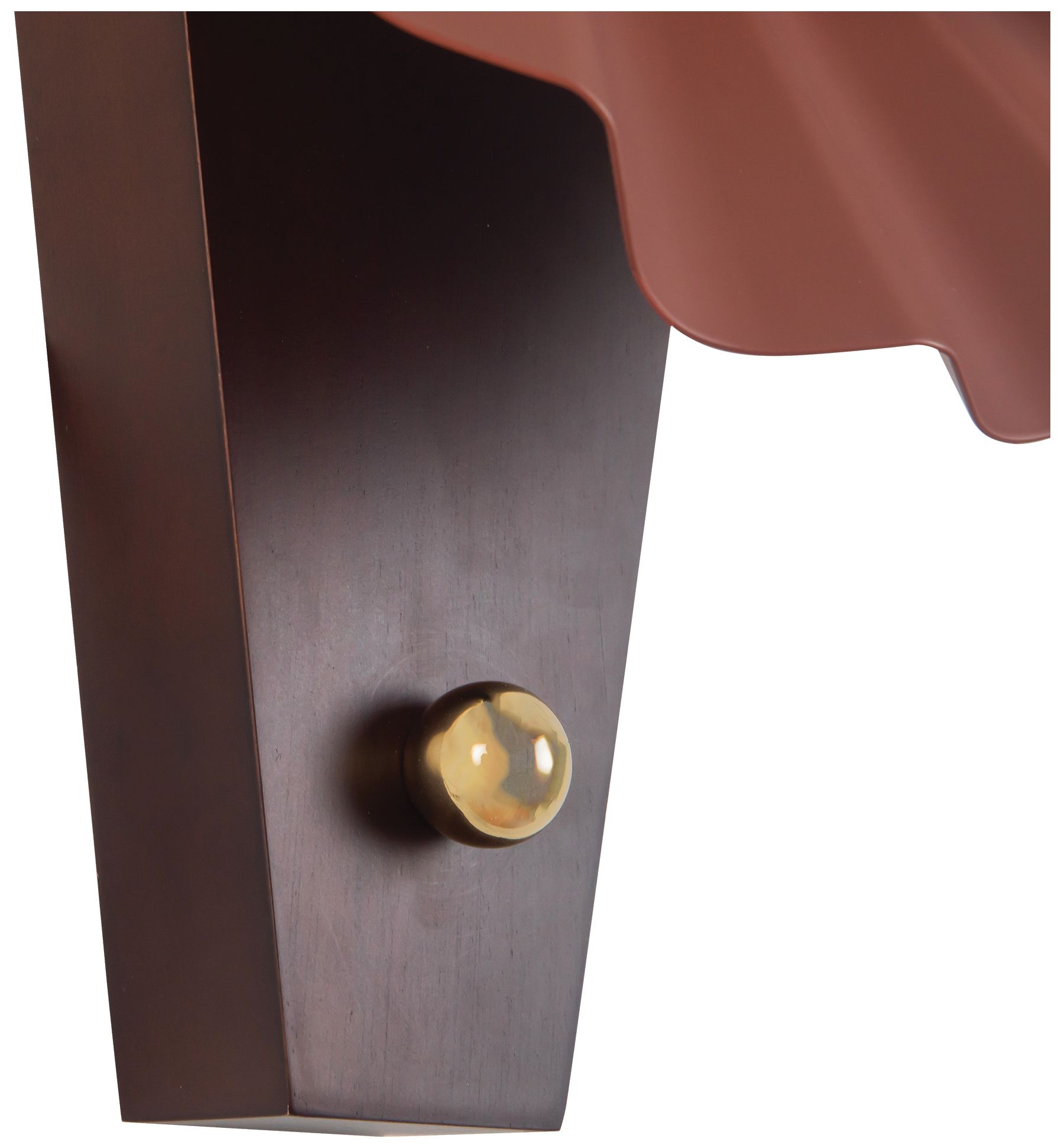 Image 5 Furrow 12-in Burgundy Wall Sconce more views