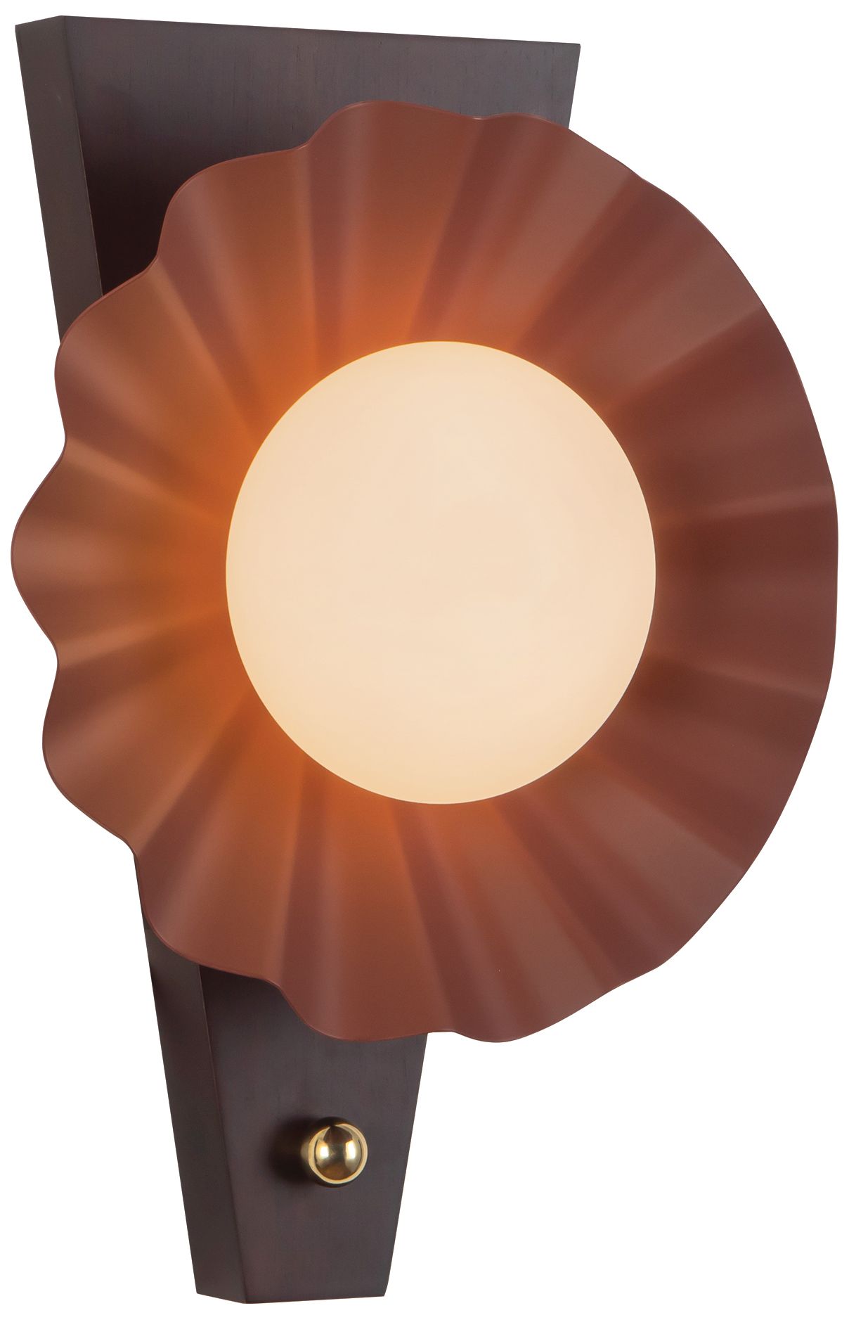 Image 6 Furrow 12-in Burgundy Wall Sconce more views