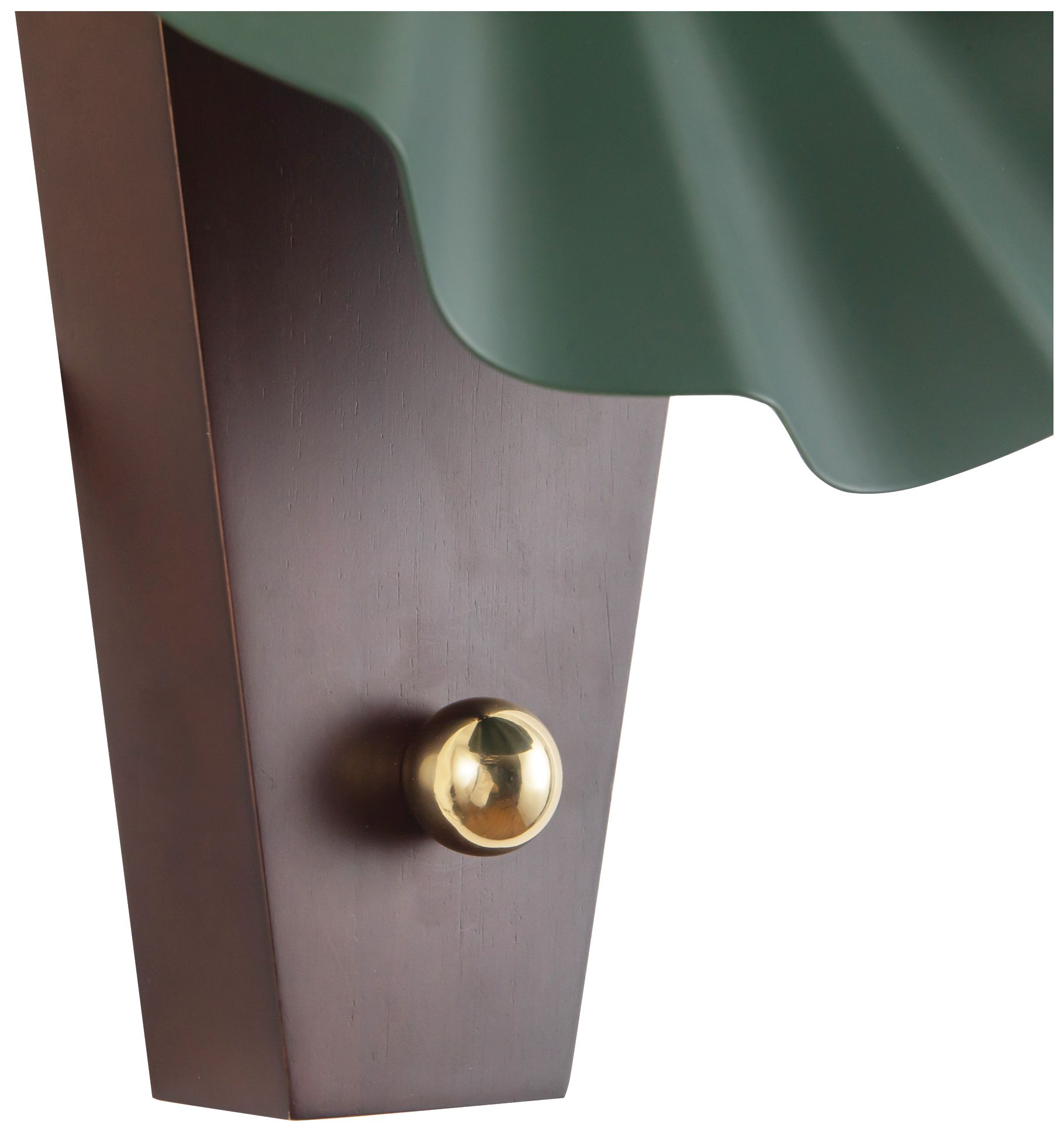 Image 5 Furrow 12-in Pine Green Wall Sconce more views