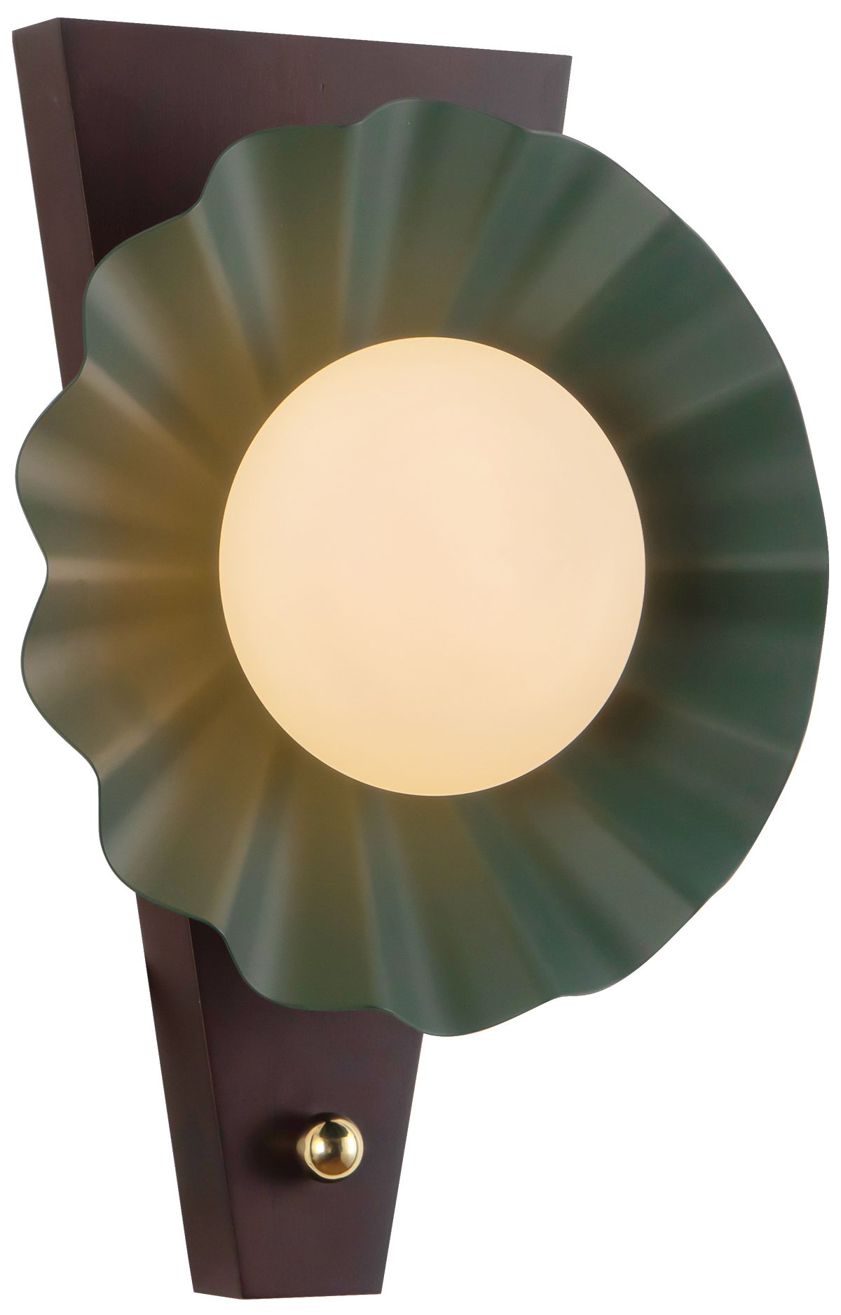 Image 6 Furrow 12-in Pine Green Wall Sconce more views