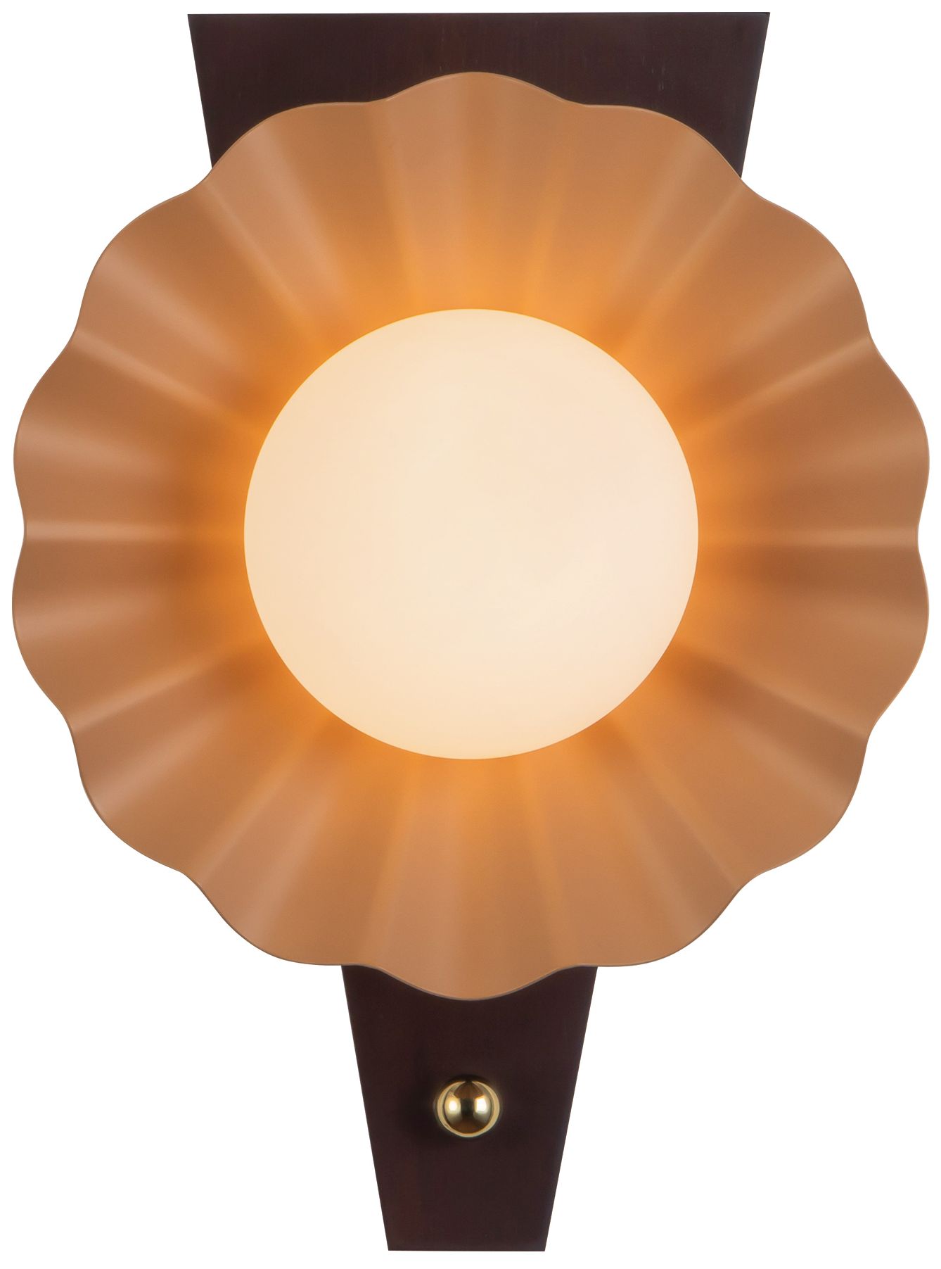 Furrow 12-in Pink Wall Sconce