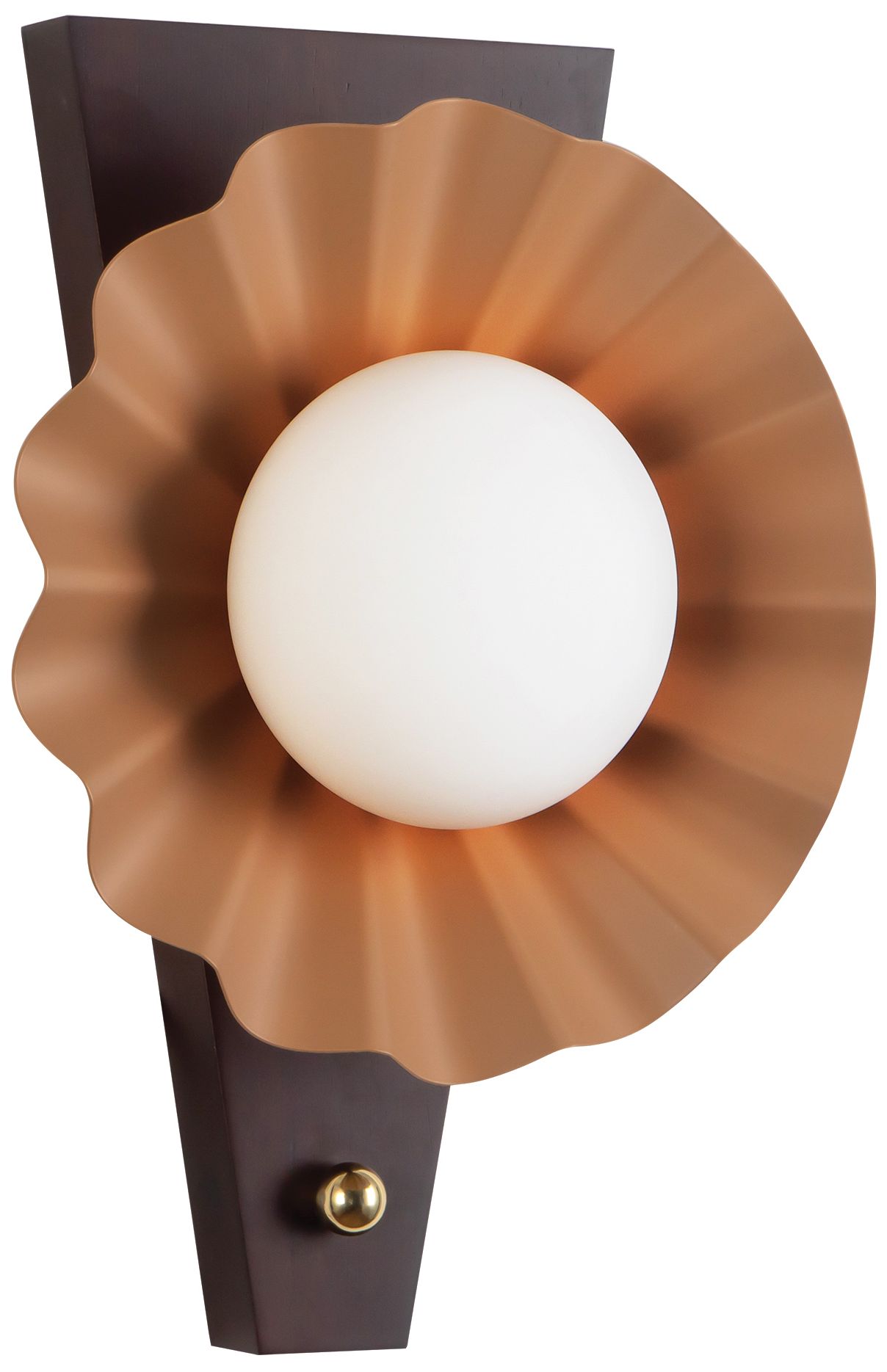 Image 3 Furrow 12-in Pink Wall Sconce more views