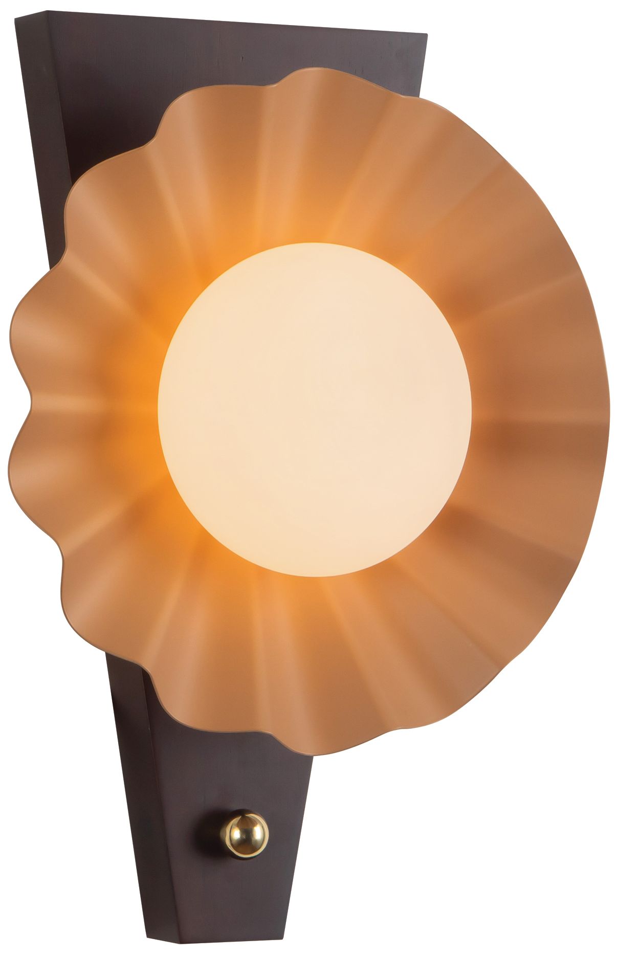 Image 6 Furrow 12-in Pink Wall Sconce more views