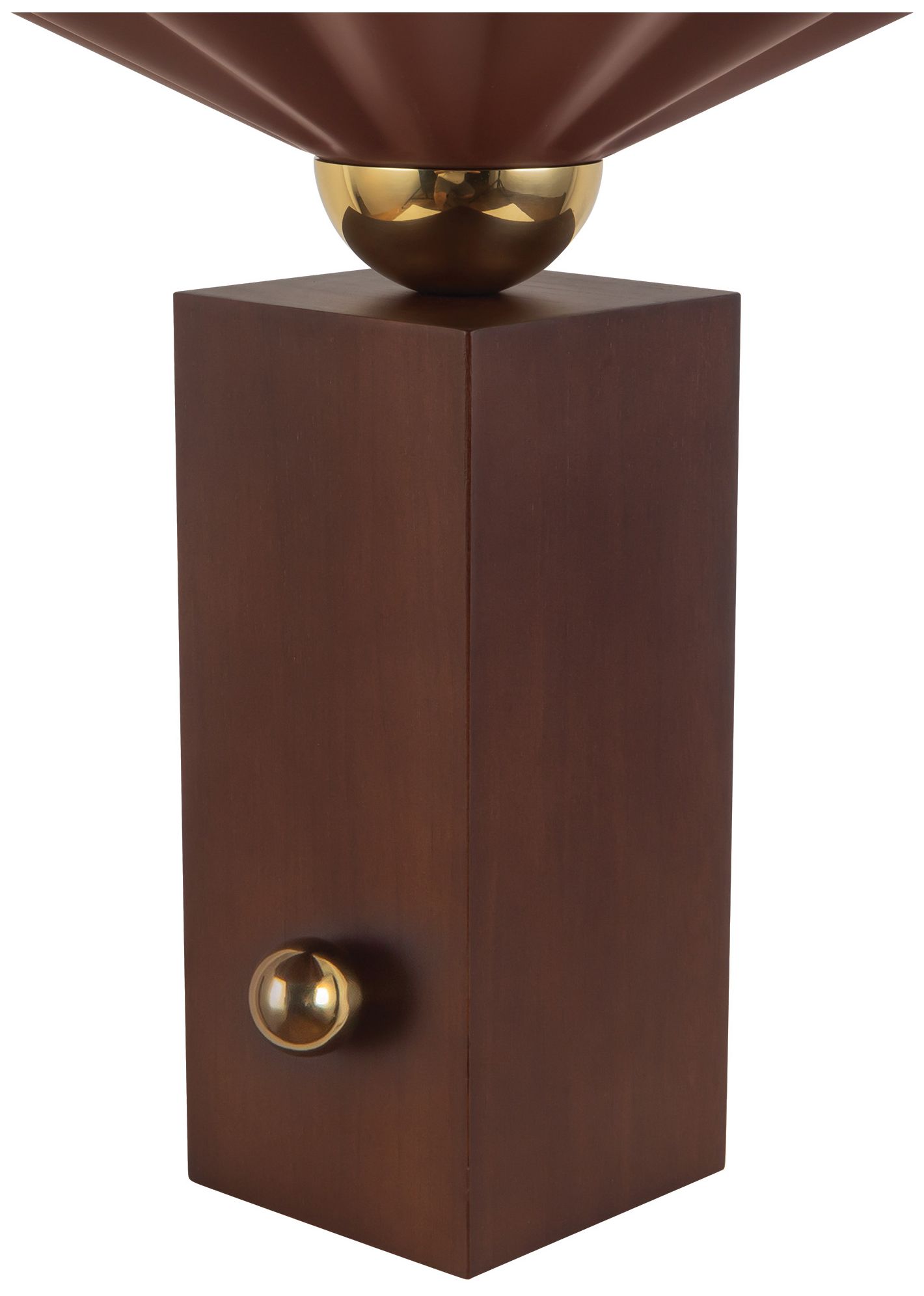Image 5 Furrow 14-in Burgundy Table Lamp more views