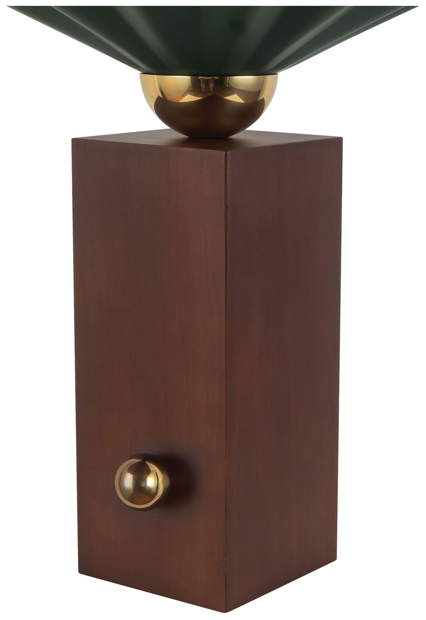 Image 5 Furrow 14-in Pine Green Table Lamp more views