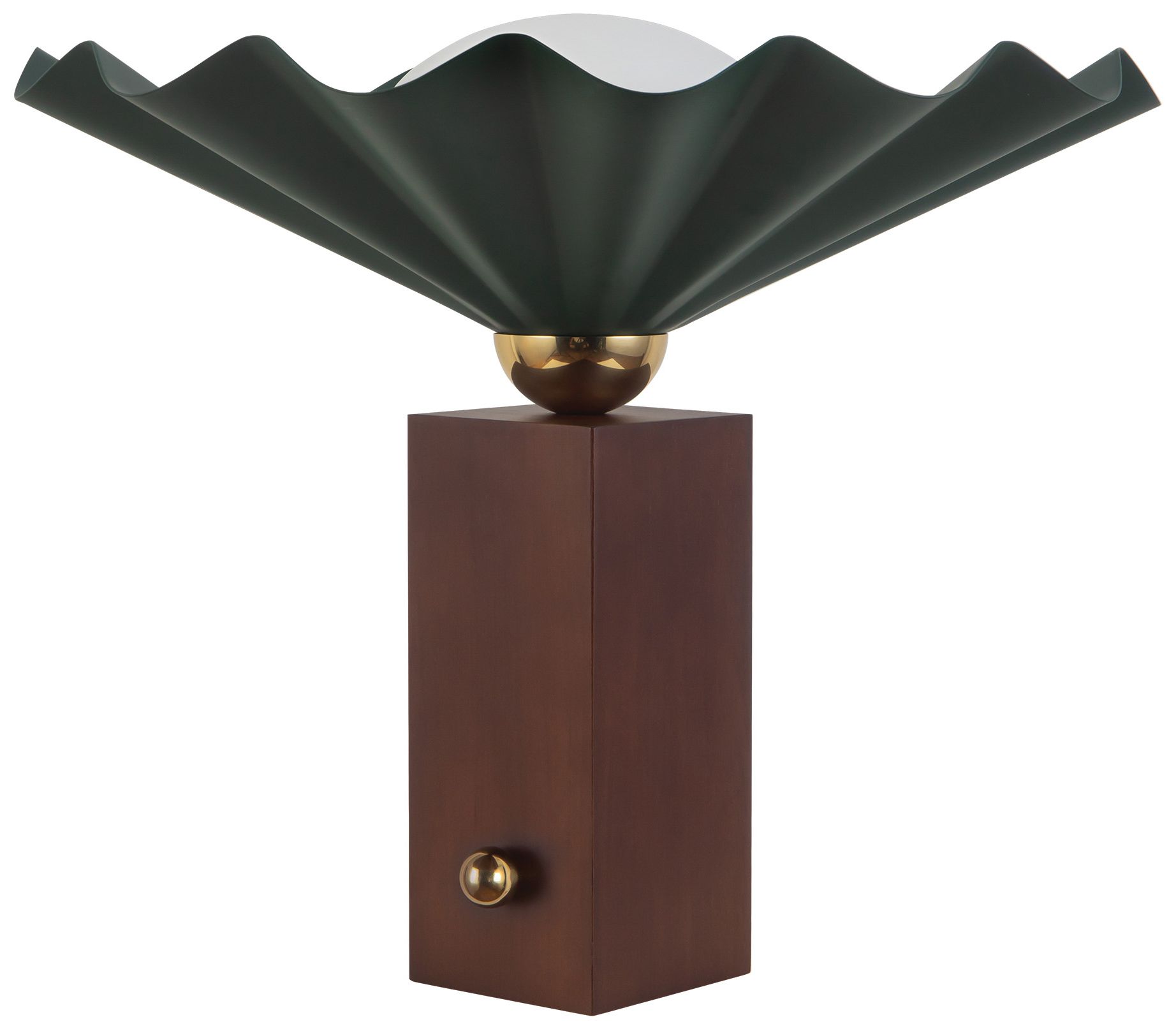 Image 6 Furrow 14-in Pine Green Table Lamp more views
