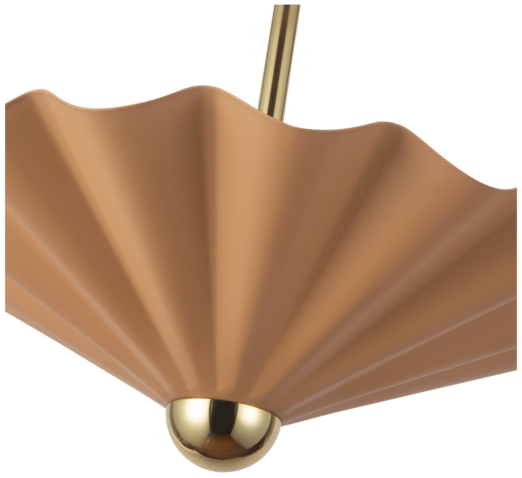 Image 4 Furrow 16-in Pink dimmable LED Pendant more views