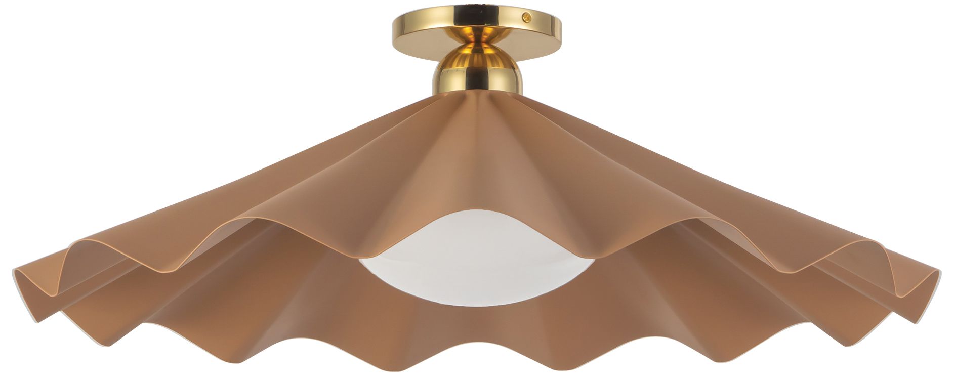 Image 6 Furrow 25-in Pink Semi-Flush Mount more views