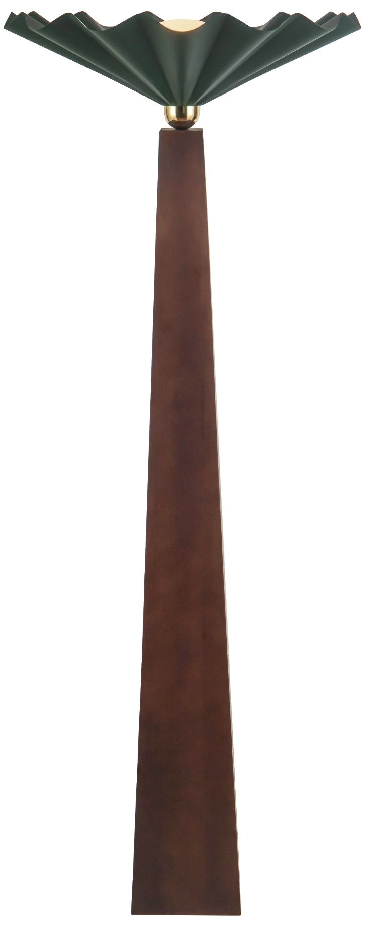 Furrow 65-in Pine Green Floor Lamp
