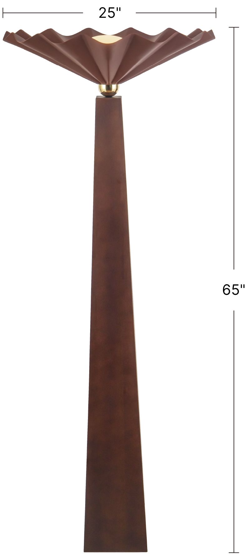 Image 7 Furrow 65-in Pine Green Floor Lamp more views