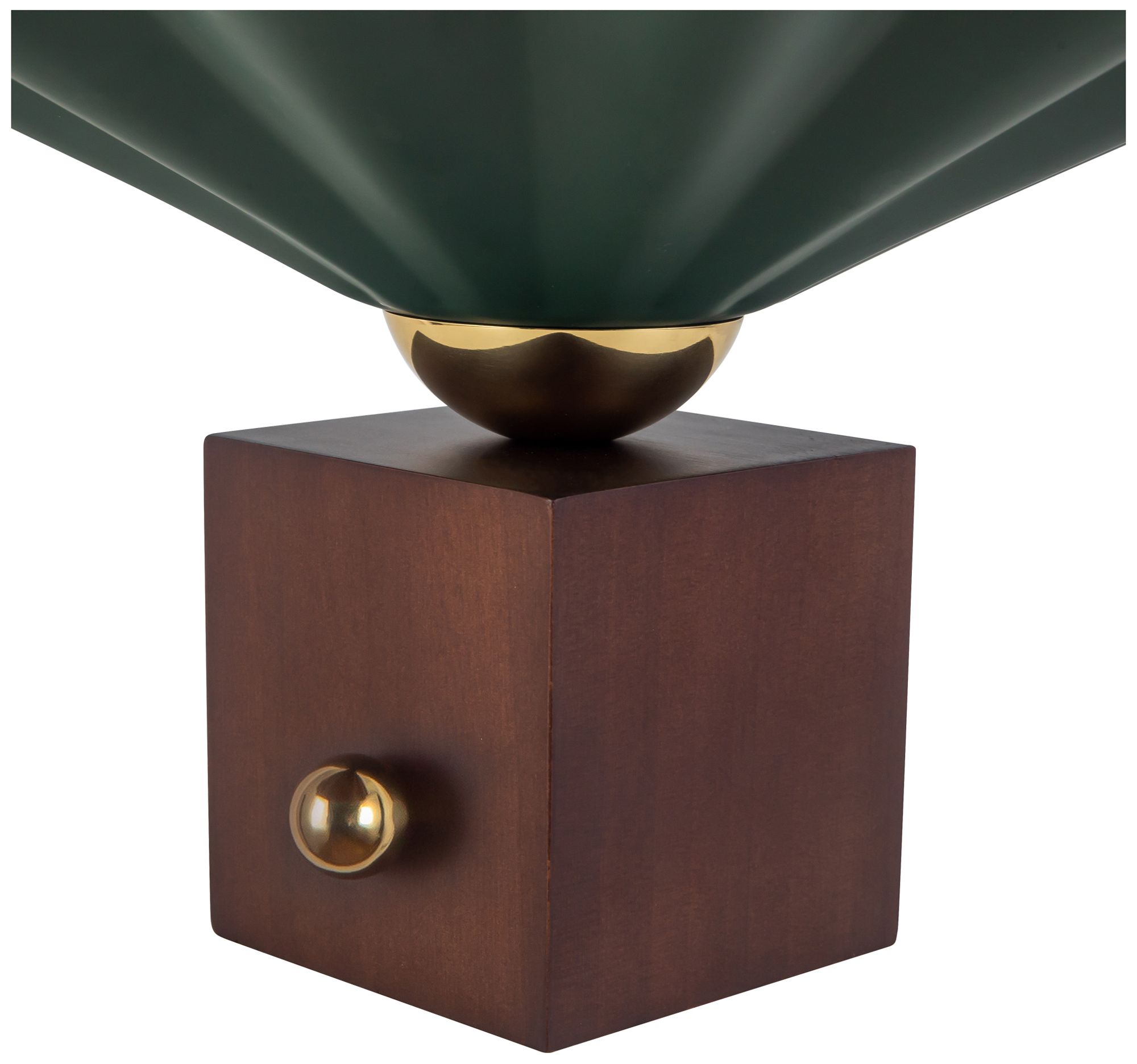 Image 5 Furrow 9-in Pine Green Table Lamp more views