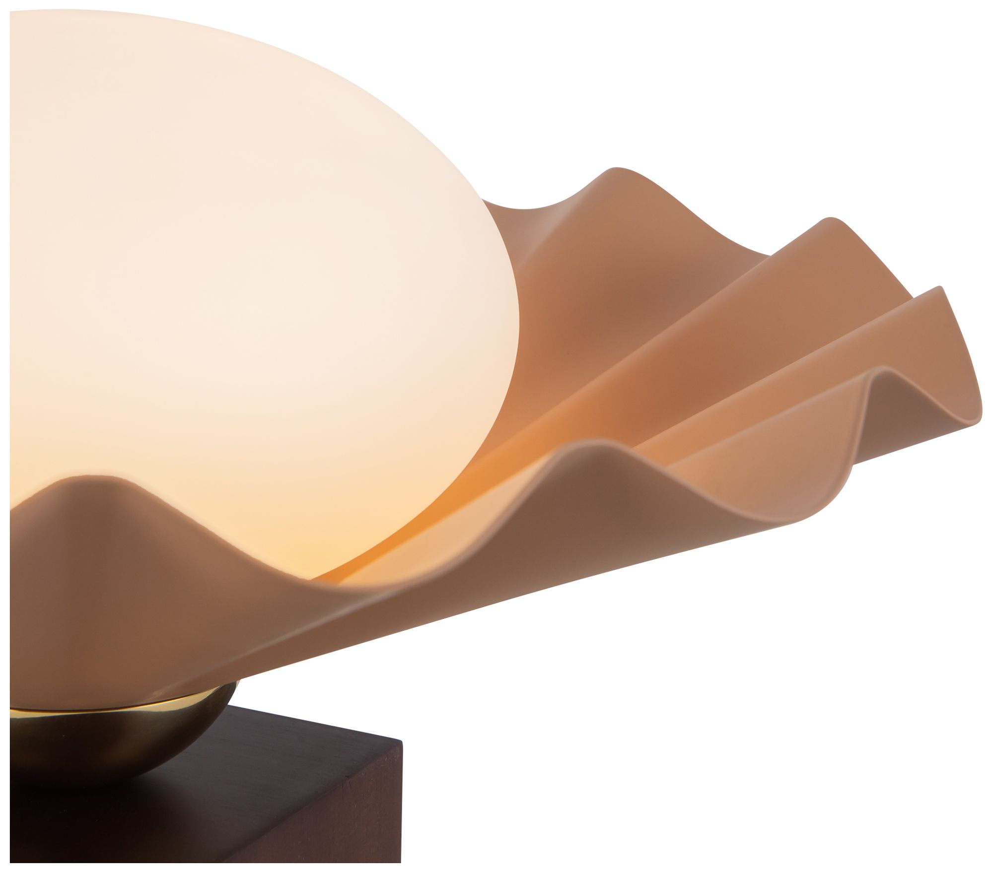 Image 4 Furrow 9-in Pink Table Lamp more views