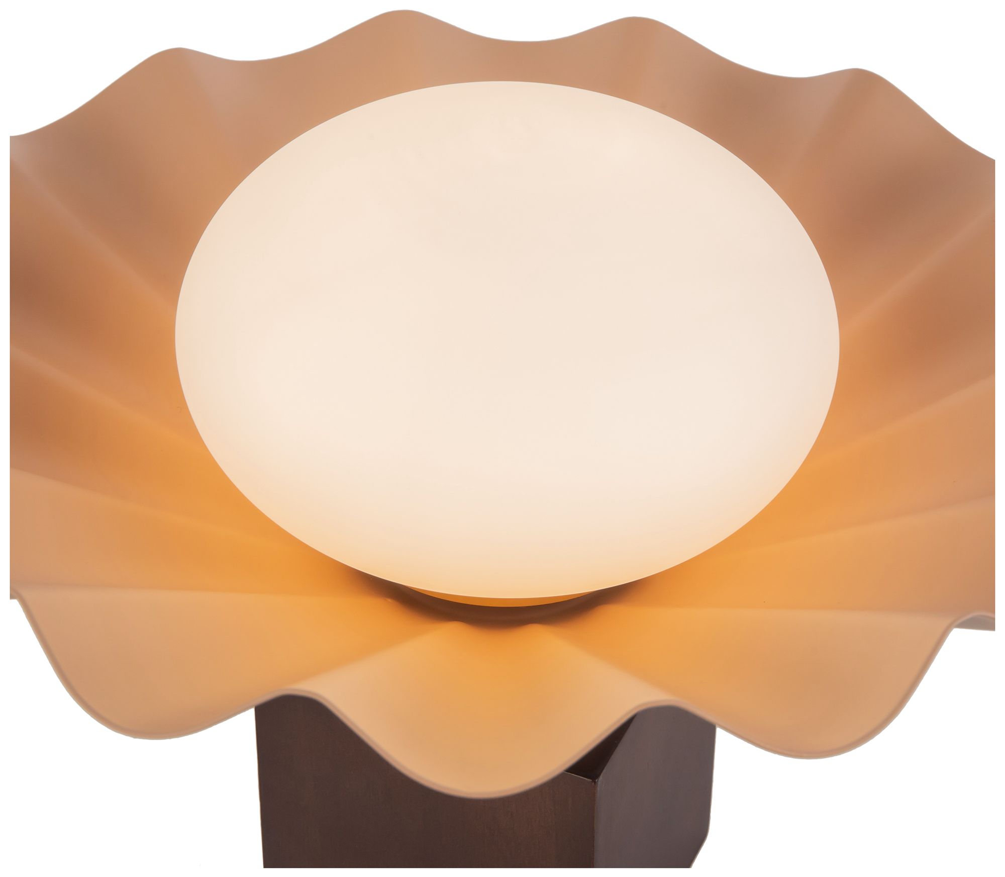 Image 5 Furrow 9-in Pink Table Lamp more views