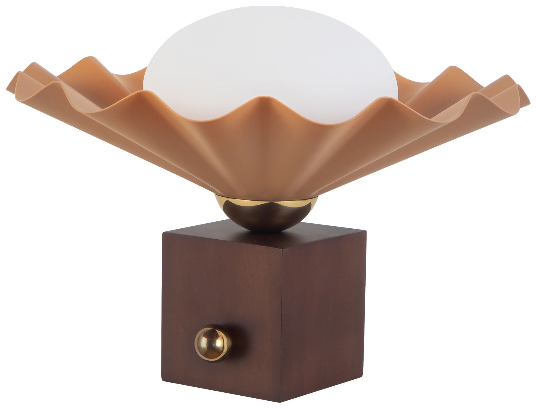 Image 6 Furrow 9-in Pink Table Lamp more views