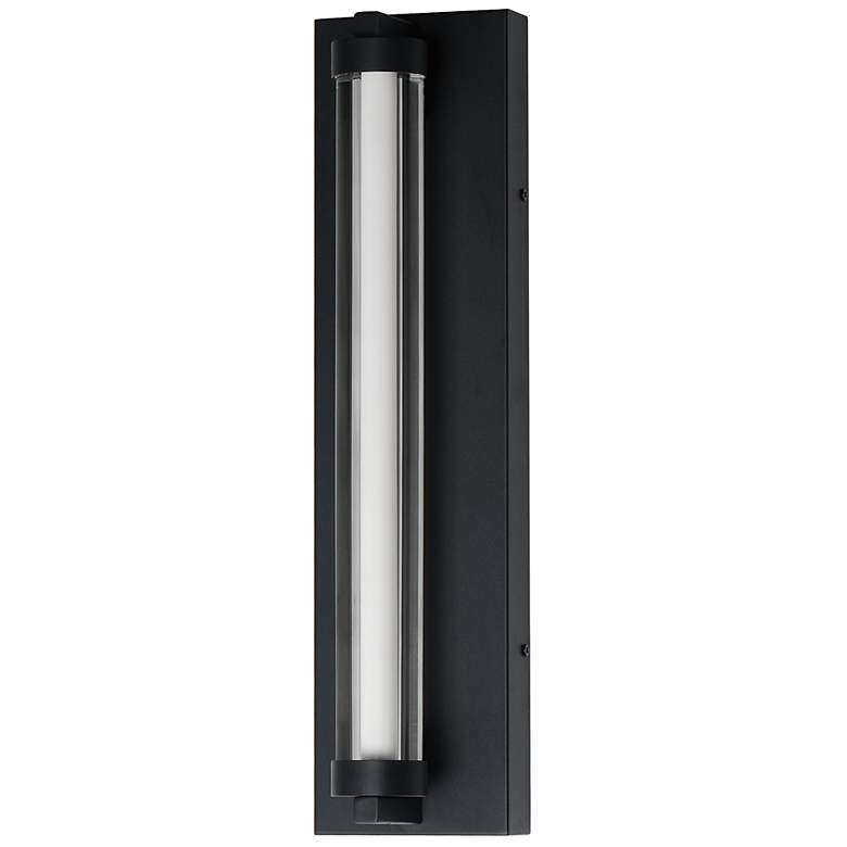 Image 2 Fuse 18" LED Outdoor Wall Sconce Black / Gold