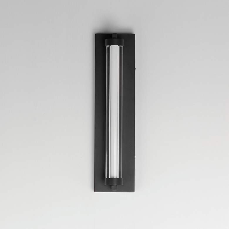 Image 3 Fuse 18" LED Outdoor Wall Sconce Black / Gold more views