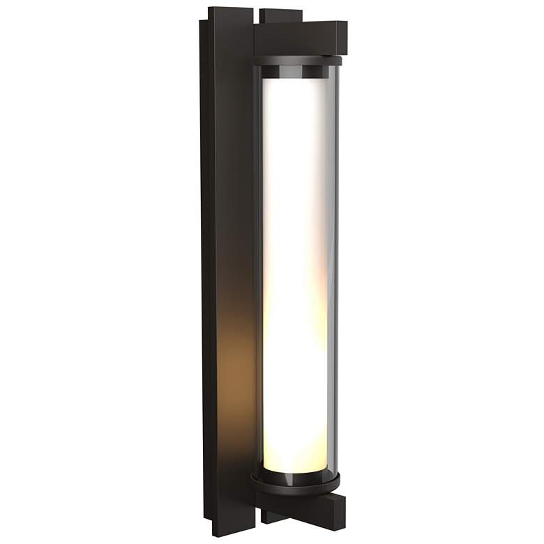 Image 1 Fuse 21 inch High Coastal Oil Rubbed Bronze Large Outdoor Sconce w/ Clear 