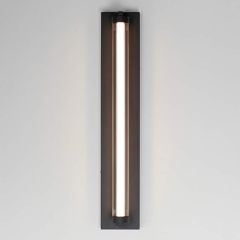 Image 4 Fuse 27" LED Outdoor Wall Sconce Black / Gold more views
