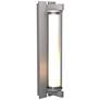 Fuse Large Outdoor Sconce - Steel Finish - Clear Glass