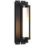 Fuse Outdoor Sconce - Black Finish - Clear Glass