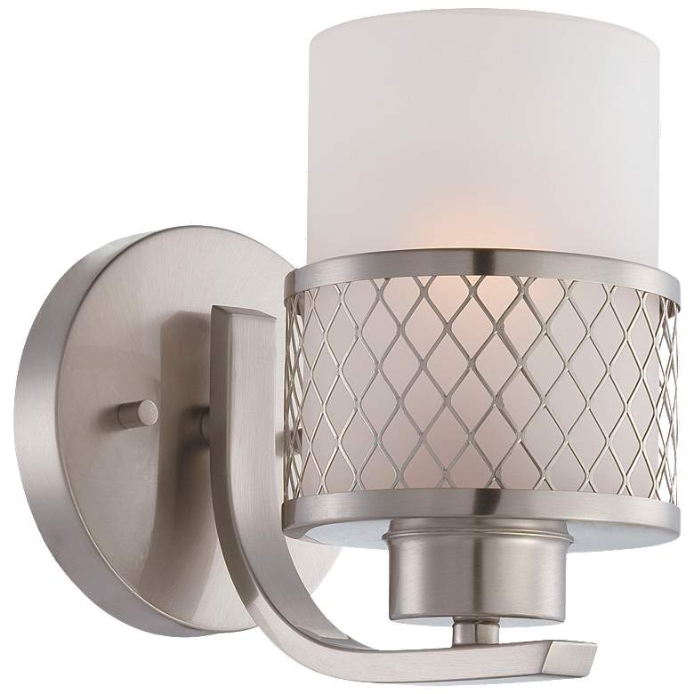Image 1 Fusion; 1 Light; Vanity Fixture with Frosted Glass