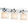 Fusion 10.25" High 3-Light Polished Chrome Bath/Vanity with Opal Shade