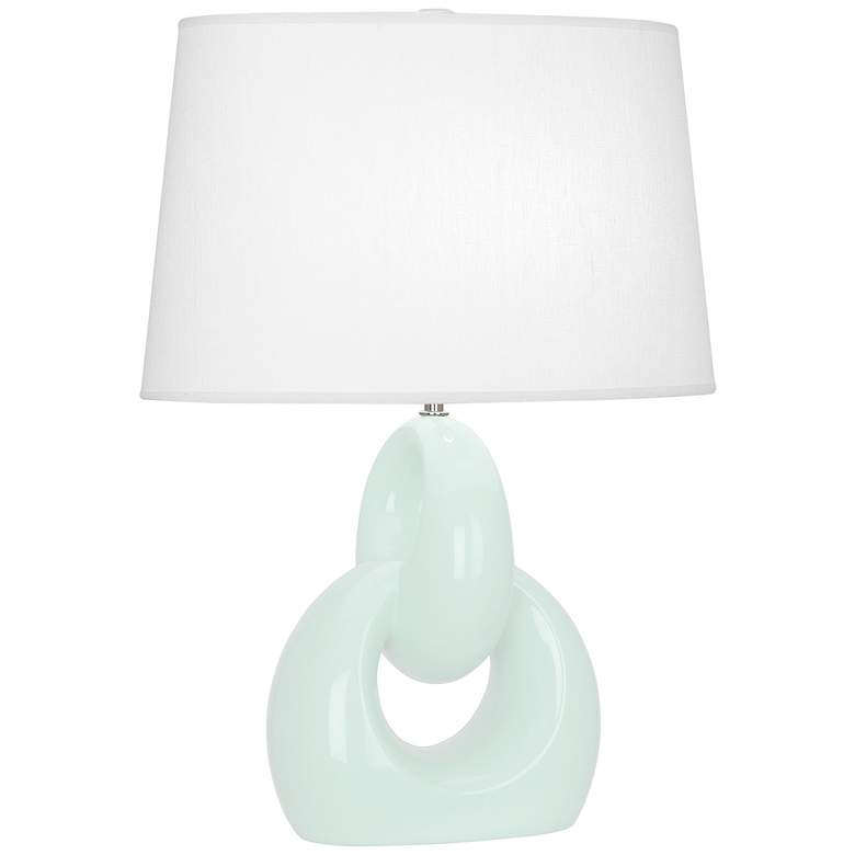 Image 1 Fusion 27" High Mint Glazed Finish Table Lamp