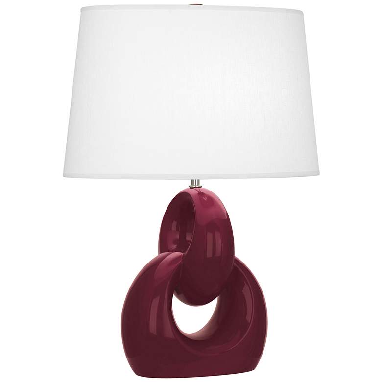 Image 1 Fusion 27" High Sugar Plum Glazed Finish Table Lamp