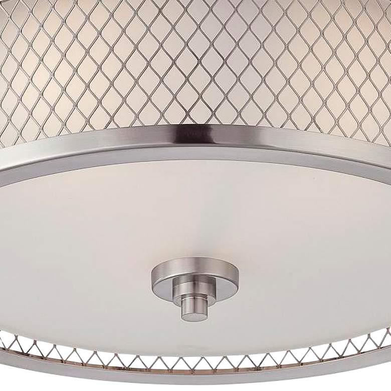 Image 3 Fusion; 3 Light; Flush Dome Fixture with Frosted Glass more views