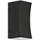 Fusion 8"H Textured Black LED Up and Down Outdoor Wall Light