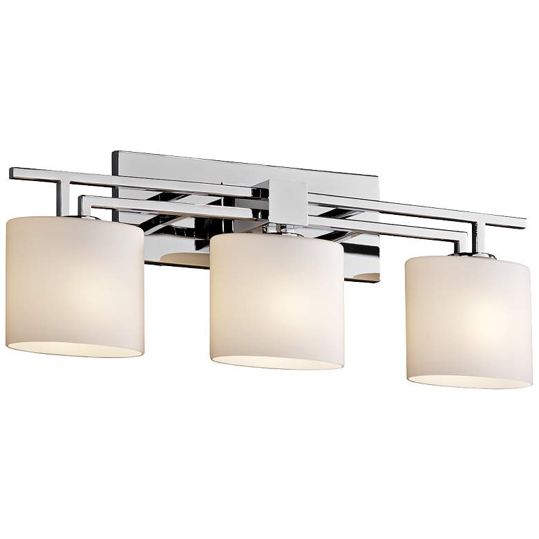 Image 2 Fusion Aero 26 1/2 inchW Polished Chrome 3-Light Bath Light