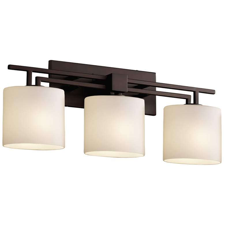 Image 1 Fusion Aero 26" Wide Dark Bronze 3-Light LED Bath Light