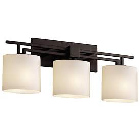 Image1 of Fusion - Aero 3-Light LED Oval Bath Bar - Opal - Matte Black