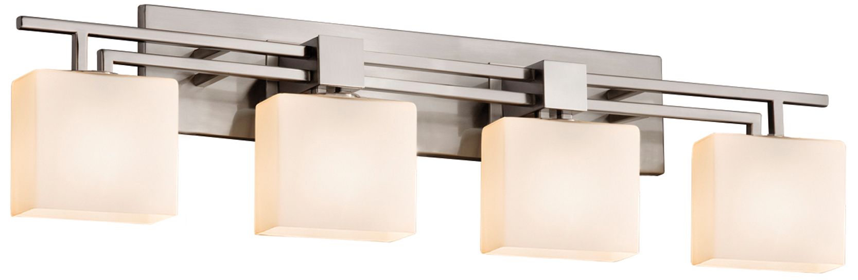 Image 2 Fusion Aero 36" Wide Brushed Nickel 4-Light LED Bath Light