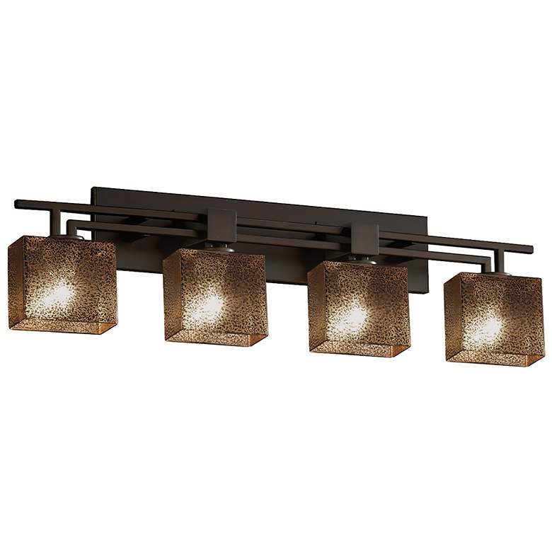 Image 2 Fusion Aero 36" Wide Dark Bronze 4-Light Bath Light