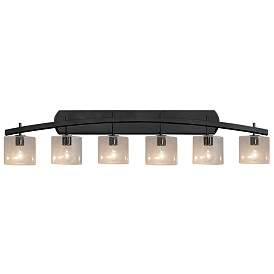 Image1 of Fusion Archway 6-Light Bath Bar - Oval Shade - Black - Seeded
