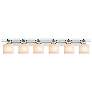 1_Fusion Argyle 10.25" High 6-Light Polished Chrome Bath/Vanity w/ Opal Shade