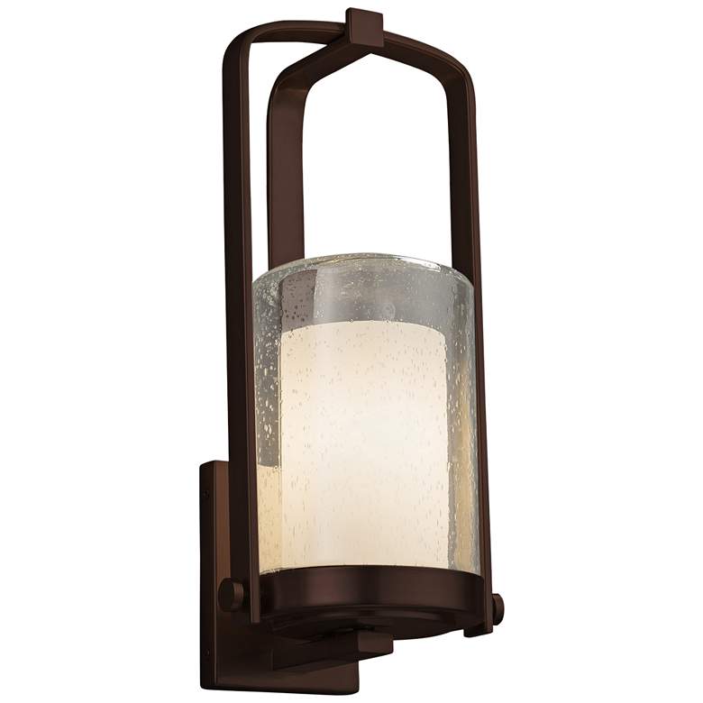 Image 1 Fusion Atlantic 12 1/2 inchH Dark Bronze LED Outdoor Wall Light