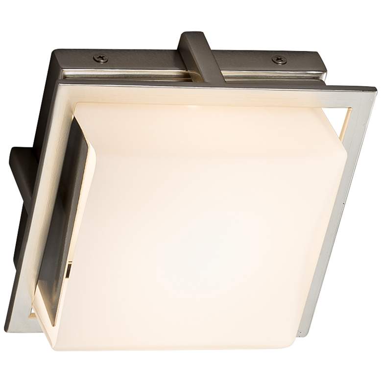 Image 3 Fusion Avalon 6 1/2 inch High Brushed Nickel LED Outdoor Wall Light more views