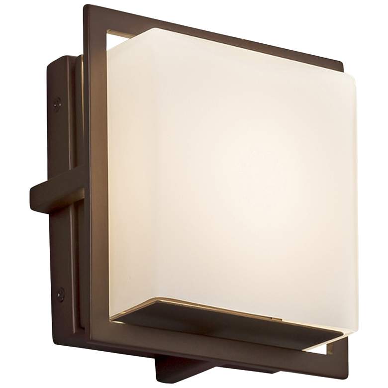 Image 1 Fusion Avalon 6 1/2" High Dark Bronze LED Outdoor Wall Light