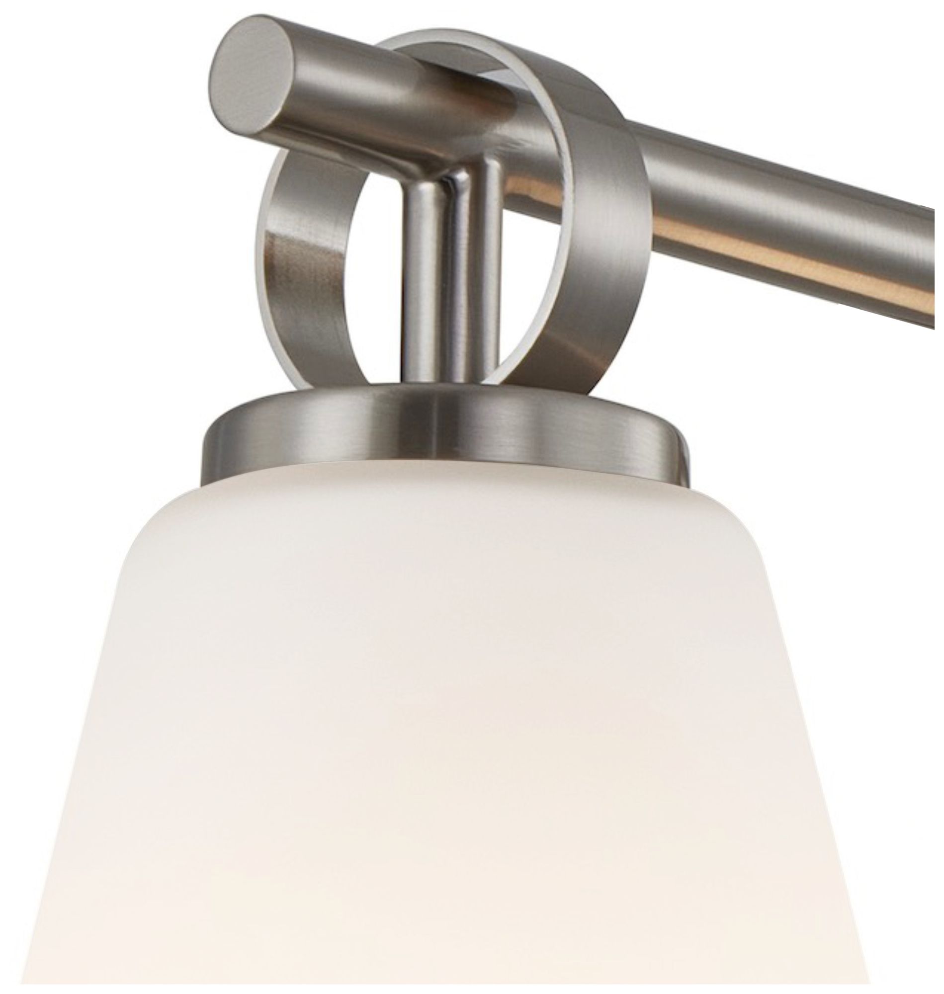 Image 4 Fusion Bolzano 16" Wide 2-Light Brushed Nickel, Opal Bath/Vanity more views