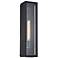 Fusion Briarwood 22"H Matte Black Outdoor Wall Sconce w/ Clear Shade