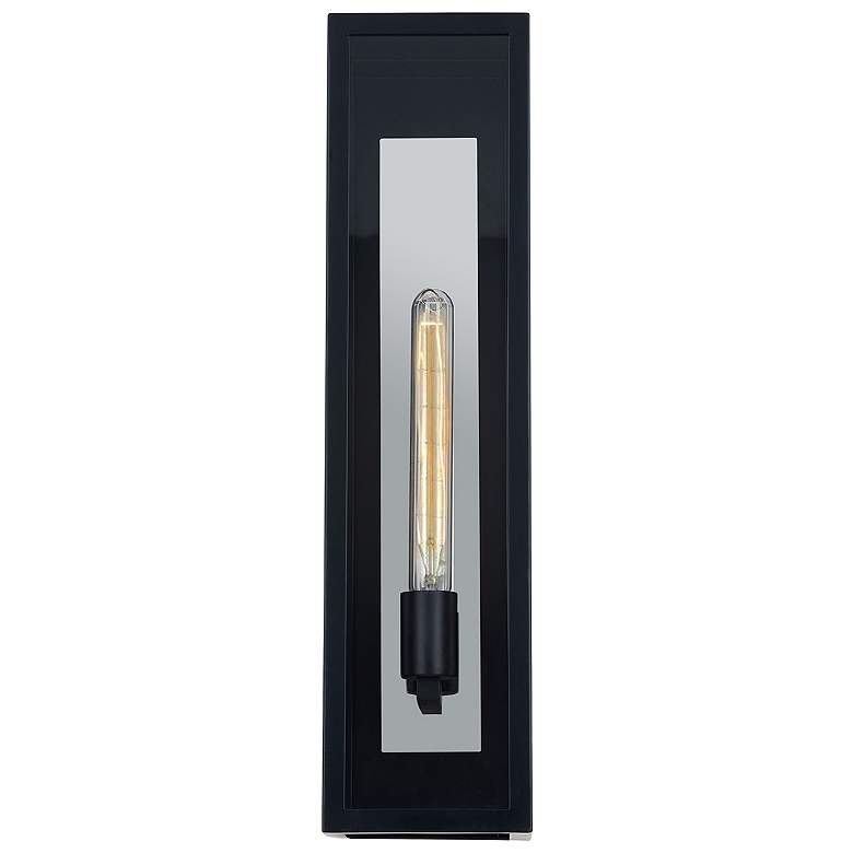 Image 4 Fusion Briarwood 22"H Matte Black Outdoor Wall Sconce w/ Clear Shade more views
