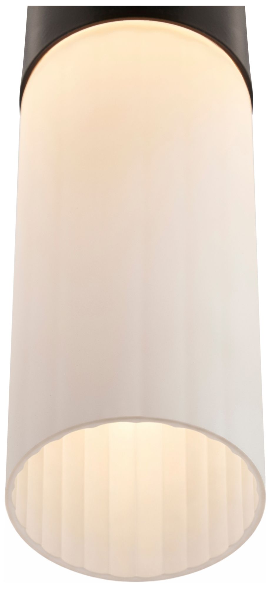 Image 5 Fusion Cellini 22.5" Wide Matte Black, Ribbed Opal LED Bath/Vanity more views