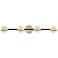 Fusion Centric 14 1/4"W Black and Brass 4-Light Bath Light