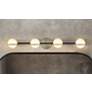 1_Fusion Centric 14 1/4"W Black and Brass 4-Light Bath Light